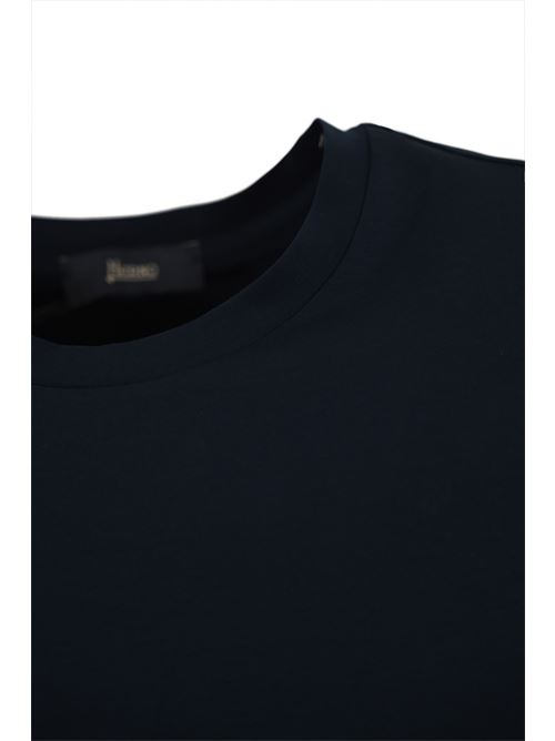 T-shirt in cotone stretch blu Herno | JG000174U 520039200